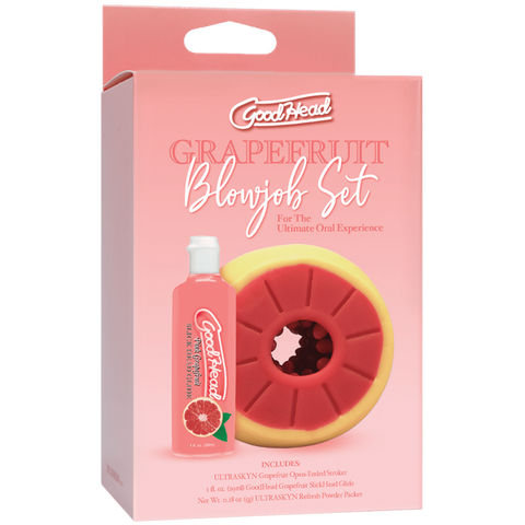 Grapefruit Blowjob Stroker Set by Doc Johnson