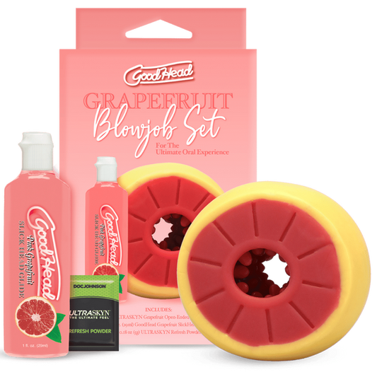 Grapefruit Blowjob Stroker Set by Doc Johnson
