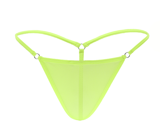 Mesh Micro Sexy G String Panty Fluro by Love In Leather
