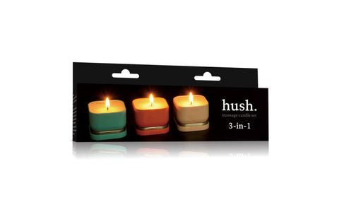 3 Piece Adult Hush Massage Candle Set by Lovetoy