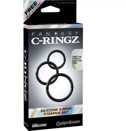 Fantasy C-Ringz Silicone 3-Ring Stamina Set