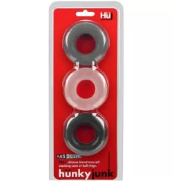 Hunkyjunk HUJ3 C-Ring 3 Pack Multi Colour