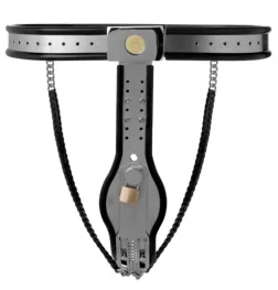 Locking Steel Female Chastity Belt