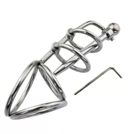 +Putin Male Chastity Device With Urethral Tube