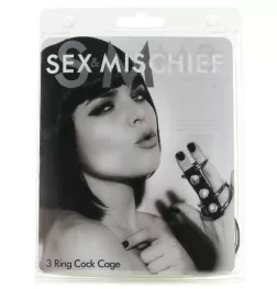 Sex & Mischief 3 Ring Cock Cage
