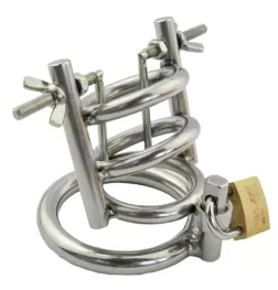 Stainless Steel Penis Stretcher & Male Chastity Device