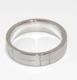 Steel Grooved Cock Ring